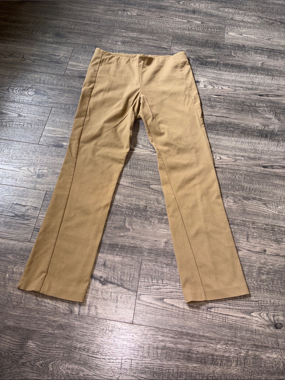 Veronica Beard Camel/Tan Straight-Leg Chinos